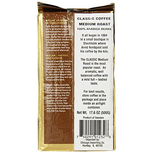 Arvid Norquist Classic Coffee, Mellanrost Medium Roast, 17.6 O
