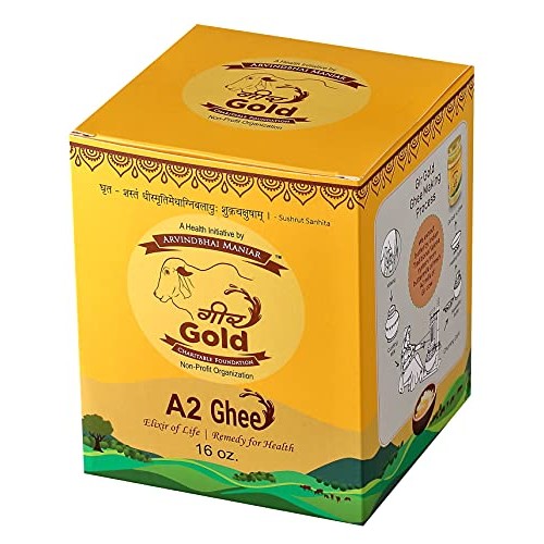Girgold - Premium A2 Gir Cow Ghee 16 Oz, Clarified Butter From A