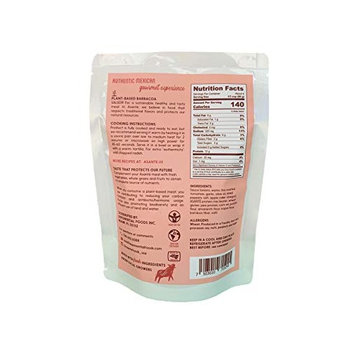 Asante Plant-Based Barbacoa - Vegetarian Food - Meatless, Vegan