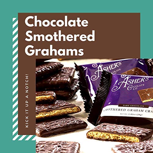 Ashers Chocolate, Gourmet Chocolate Covered Graham Crackers, Sm