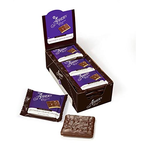 Ashers Chocolate, Gourmet Chocolate Covered Graham Crackers, Sm