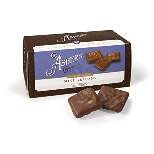 Ashers Chocolate, Gourmet Chocolate Covered Mini Grahams, Small