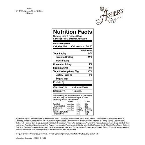 Ashers Chocolate, Milk And Dark Chocolate Assortment, Small Bat