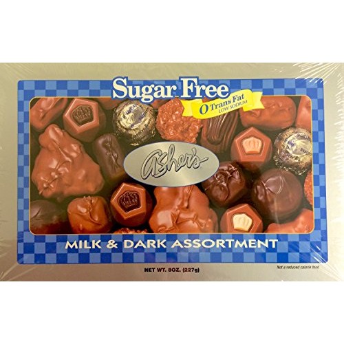Ashers Sugarfree Milk &Amp; Dark Chocolate Assortment - 8Oz Gift Box