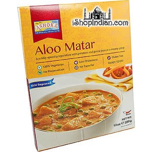 Ashoka Microwaveable Ready To Eat Meals - Aloo Matar Mildly Spic