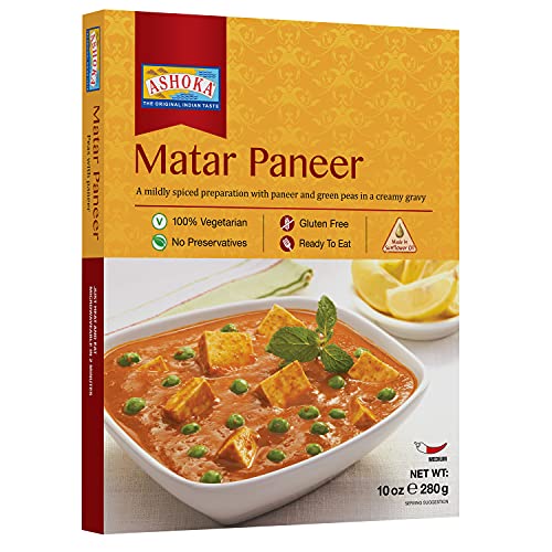 Ashoka Microwaveable Ready To Eat Meals - Matar Paneer And Green