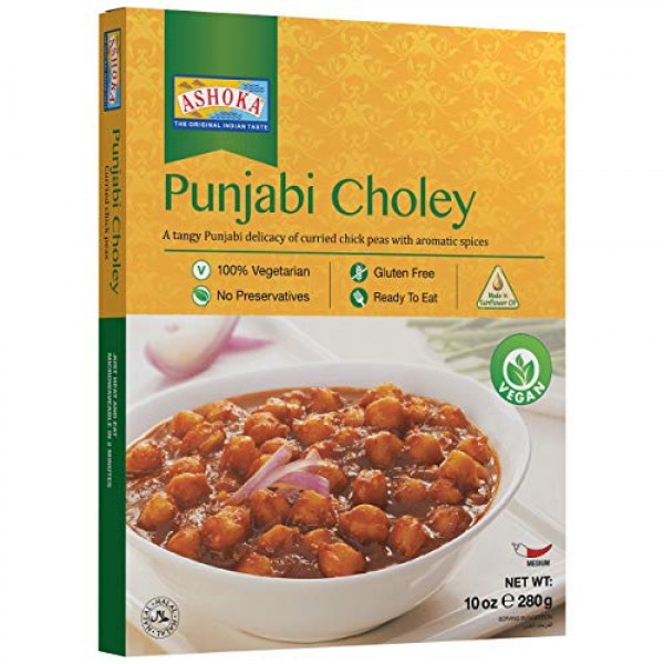Ashoka Microwaveable Ready to Eat Meals - Punjabi Choley Curried...