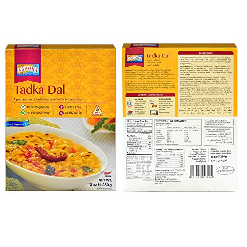 Ashoka - Rte Combo #2, Tadka Dal &Amp; Saag Aloo 4 Pack, Ready T