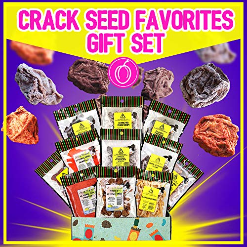 Asia Trans 12 Pack Li Hing Mui Crack Seed Gift Set | Hawaiian Fa