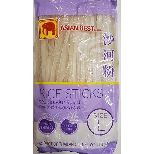Asian Best Premium Rice Stick Noodle Large, 16Oz 3 Packs