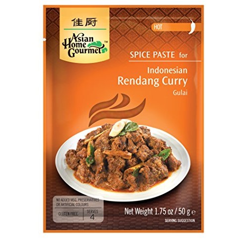 Asian Home Gourmet Spice Paste for: Indonesian Rendang Curry Gu...