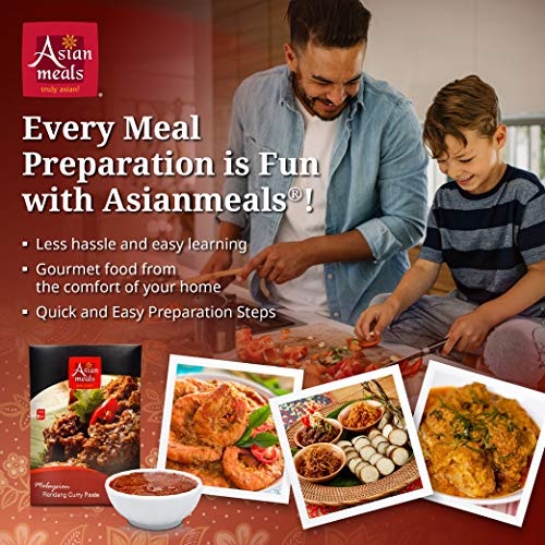 Asianmeals Cooking Sauce Packs Rendang Curry Paste, Pack Of 2,