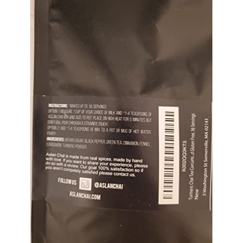 Turmeric Chai Tea Curcumin Tea - Green Tea chai for weight loss,...