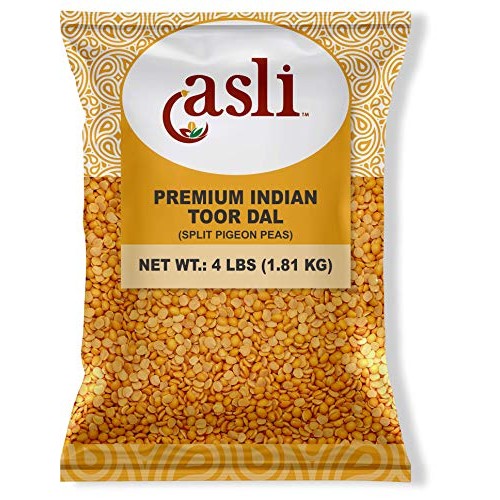Asli Toor Dal Split Pigeon Peas 4 Pounds -All Natural | Gluten