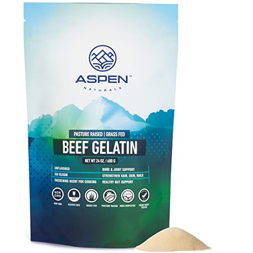 Grass Fed Beef Gelatin Powder - 24Oz Unflavored And Easy To Mix Grass Fed Beef Gelatin Powder - 24Oz Unflavored And Easy To Mix