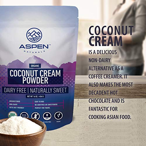 Organic Coconut Milk Cream Powder - Fū Carbs Powdered Coconut Cr