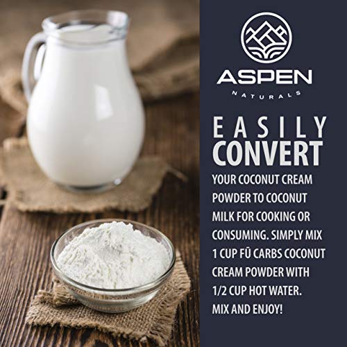 Organic Coconut Milk Cream Powder - Fū Carbs Powdered Coconut Cr