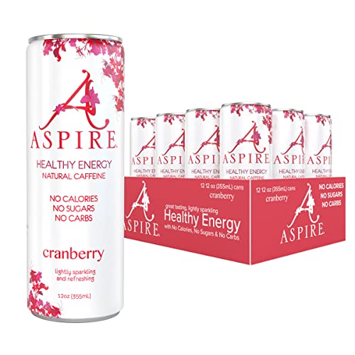 Aspire Healthy Energy Drink – Cranberry, 12 Pack – Zero Sugar, C Aspire Healthy Energy Drink – Cranberry, 12 Pack – Zero Sugar, C