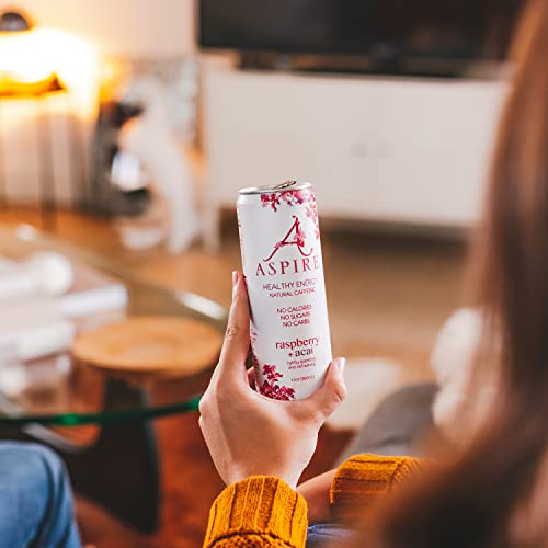 Aspire Healthy Energy Drink – Apple Acai, 12 Pack – Zero Sugar,