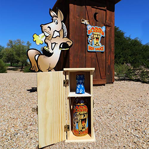 Ass Blaster Premium Gourmet Hot Sauce Bottle With Outhouse Box -
