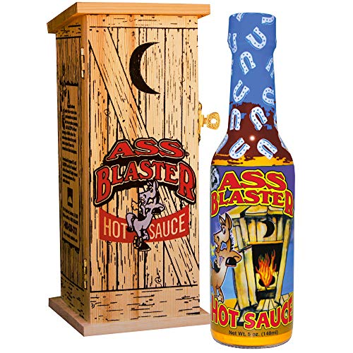 Ass Blaster Premium Gourmet Hot Sauce Bottle With Outhouse Box -