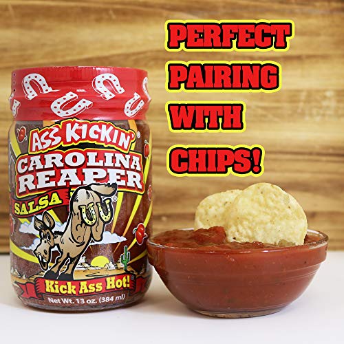 Ass Kickin Carolina Reaper Hot Spicy Salsa - 13 Oz. - Premium G
