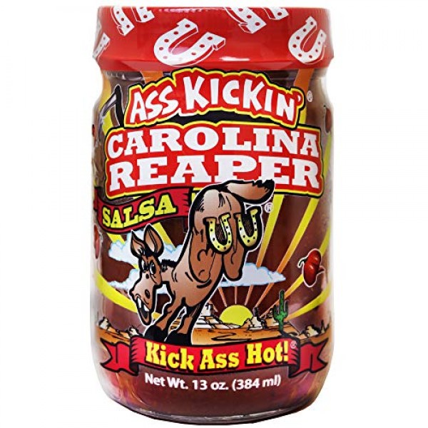 Ass Kickin Carolina Reaper Hot Spicy Salsa - 13 Oz. - Premium G