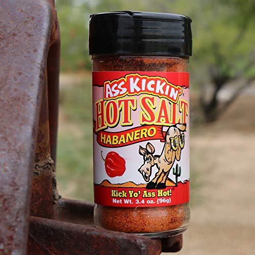 Ass Kickin Habanero Hot Spicy Salt - 3.4Oz. Shaker Jar - Perfec