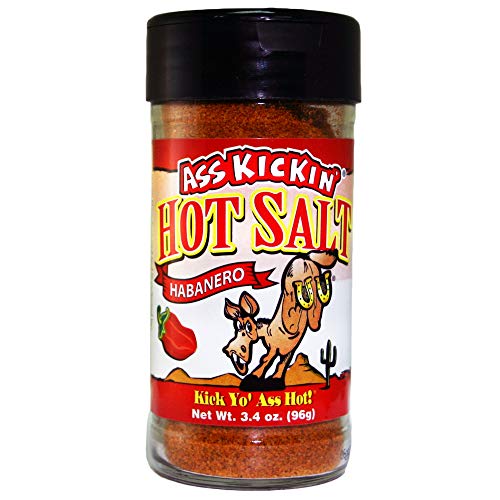 Ass Kickin Habanero Hot Spicy Salt - 3.4Oz. Shaker Jar - Perfec