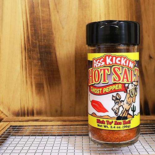 Ass Kickin Hot Spicy Ghost Pepper Salt – 3.4Oz. Shaker Jar - Pe