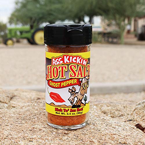 Ass Kickin Hot Spicy Ghost Pepper Salt – 3.4Oz. Shaker Jar - Pe