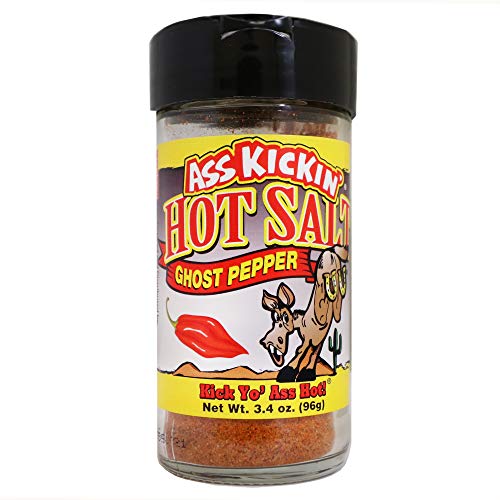 Ass Kickin Hot Spicy Ghost Pepper Salt – 3.4Oz. Shaker Jar - Pe
