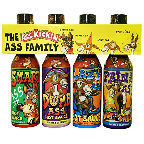 Ass Kickin The Ass Family Hot Sauce Gourmet Gift Set – 5Oz. 4 P