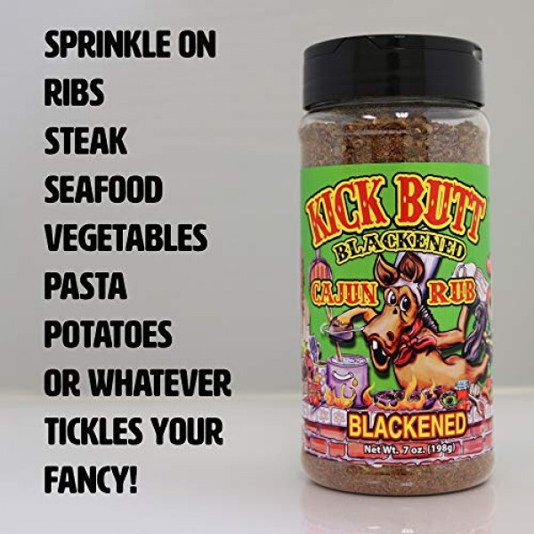 Kick Butt Gourmet Blackened Cajun Seasoning Spice Shaker - Spicy