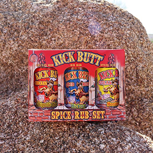 Kick Butt Seasoning Gourmet Gift Set - 3 Pack - Premium Chicken,