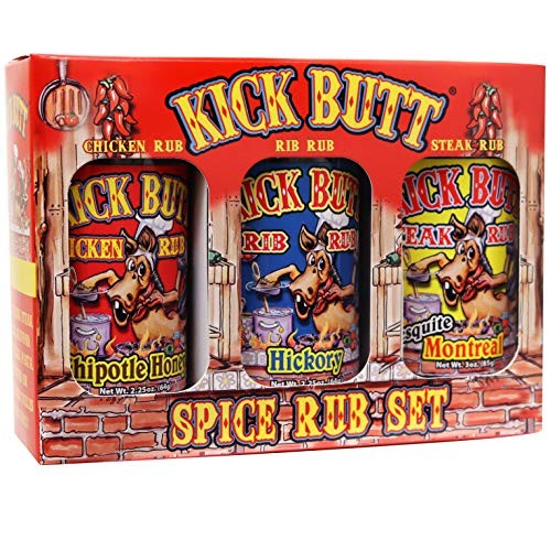 Kick Butt Seasoning Gourmet Gift Set - 3 Pack - Premium Chicken,