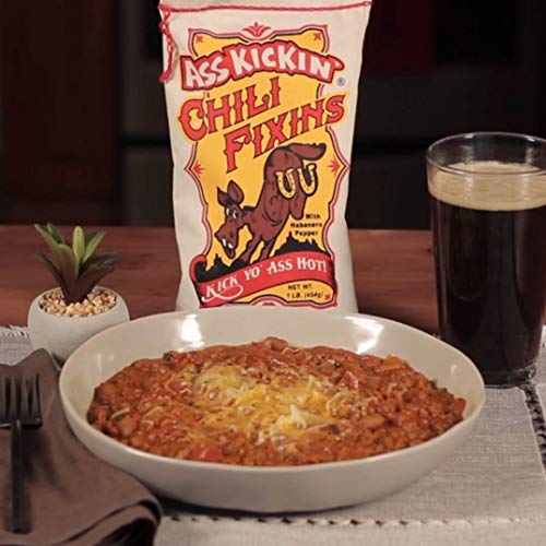 Kickin Chili Fixins - 1 Pack 16Oz. - Premium Gourmet Gift Made
