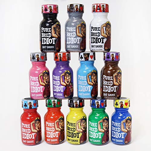 Pure Bred Idiot - Hot Sauce Roulette Game - 12 - 0.75 Ounce Bott