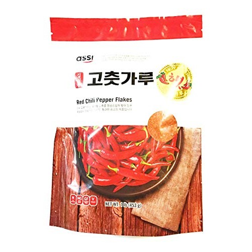 Assi Red Chili Pepper Flakes 1 Lb And 1 Salty Marinated Powder 2