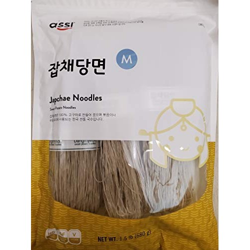 Assi Sweet Potato Noodles, Jabchae, 1.5 Pound