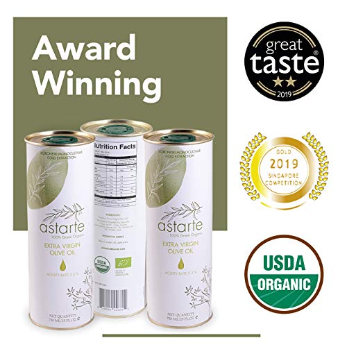 New 2022 Crop! Astarte, Greek Organic Premium Extra Virgin Olive