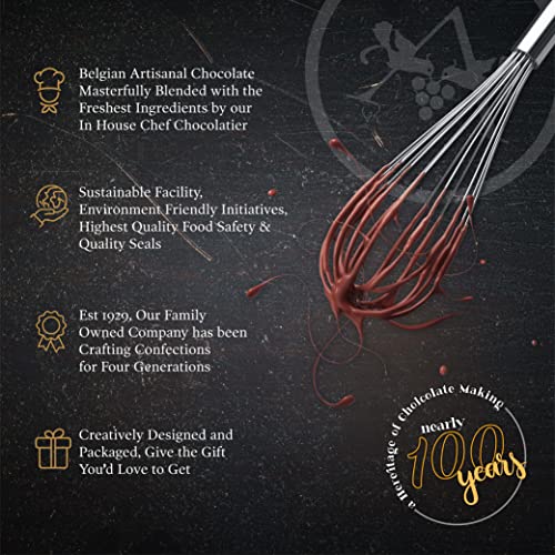 Astor Chocolate Hazelnut Vegan Truffle Box, 18 piece Belgian Cho...