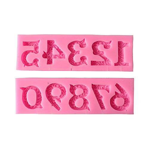 Astra Shop 3D Birthday Cake Numbers From 0 To 9 Silicone Mold Nu