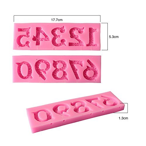 Astra Shop 3D Birthday Cake Numbers From 0 To 9 Silicone Mold Nu