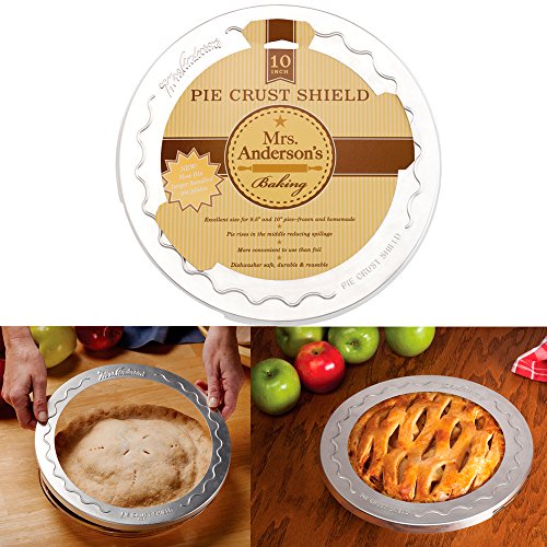 Andersons Aluminum Baking Pie Crust Shield Reusable 10 Frozen R