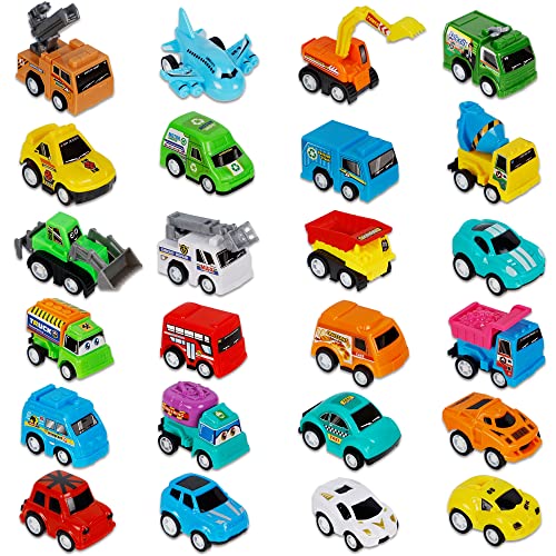 ATDAWN 24 Pcs Prefilled Easter Eggs with Car Airplane Toys for E...