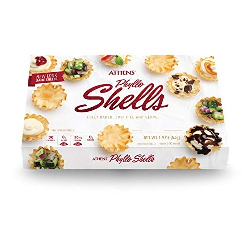 Athens Mini Fillo Dough Shells 1.9 Oz [54G] 2-Packs, 15 Shells/