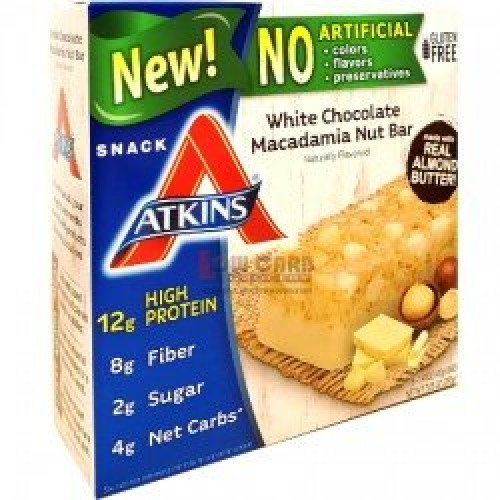 Atkins Snack White Chocolate Macadamia Nut Bar, 5 Little Bars P