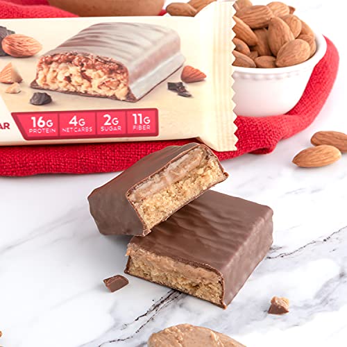 Atkins Chocolate Almond Butter Protein Meal Bar, Keto Friendly, ...