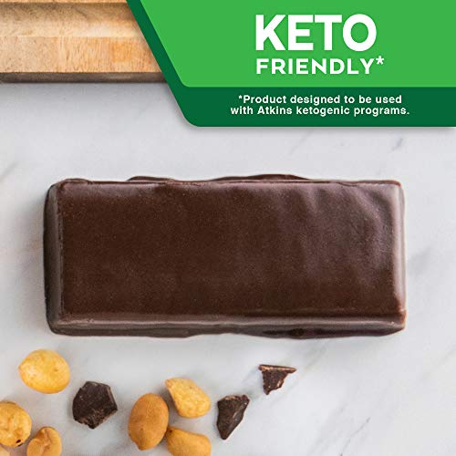 Atkins Chocolate Peanut Butter Protein Meal Bar. Rich In Fiber.